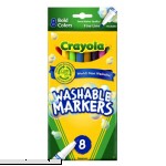 Crayola Washable Markers Bold Colors Fine Tip 8 Count 2 Packs  B00FW5EDME